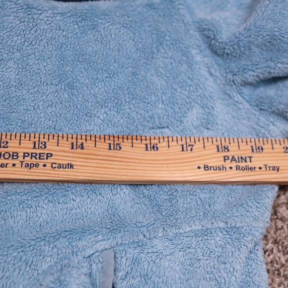 The North Face Osito Fleece Hoodie Womens Medium Blue Full Zip Jacket Coat - Picture 10 of 12